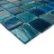 Aqua Mosaics - 3/4" x 3/4" Glass Mosaics in Blue Copper Blend