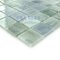 Elida Ceramica - Emperial Beach - 13"x13" Glass Mosaic in Silver Cloud