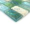 Elida Ceramica - Emperial Coral Reef - Glass & Stone - 12"x12" Glass Mosaic in Minty Brick