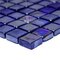 Distinctive Glass Tile - Mosaic Cobalt Blue Iridescent 12" x 12" Film Faced Sheet