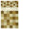 Distinctive Glass Tile - 1" Color Block Cappuccino 12" x 12" Mesh Backed Sheet
