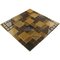 Distinctive Glass - Marble Mosaic 11 5/8" x 11 5/8" Mesh Backed Sheet in Brown Marble and Chocolate Glossy Glass