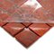 Vicenza Mosaico Glass Tiles USA - Lumina 5/8" Glass Film-Faced Sheets in Rust