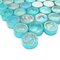 Onix Glass Tiles - GeoGlass Series - Iridescent Blue Circles