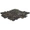 Natural Pebble Tile by Spa Tile - Polished Pebble Tile Mesh Backed Sheet in Black Pearl