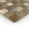Stellar Tile - Tessera - 5/8" x 5/8" Glass & Stone Mosaic Tile in Amber