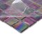 Vicenza Mosaico Glass Tiles USA - Iride 3/4" Glass Film-Faced Sheets in Fireberry