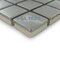 Illusion Glass Tile - Metals  - 1" x 1" Mosaic Tile in Brushed Stainless Steel