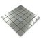 Illusion Glass Tile - Metals  - 2" x 2" Mosaic Tile in Brushed Stainless Steel