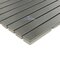 Illusion Glass Tile - Metals - 5/8" x 6" Straight Stack Mosaic in Brushed Stainless Steel