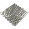 Illusion Glass Tile - Metals - Nickels Mosaic in Brushed Stainless Steel