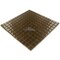 Illusion Glass Tile - 7/8" x 7/8" Glass Mosaic Tile in Hot Cocoa