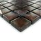 Illusion Glass Tile - 7/8" x 7/8" Glass Mosaic Tile in Chocolate Glitter