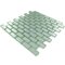 Illusion Glass Tile - 7/8" x 1 7/8" Brick Glass Mosaic Tile in Ice Glitter