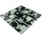 Illusion Glass Tile - Micro Versailles Glass Mosaic Tile in Galaxy & Ice Glitter