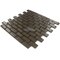 Illusion Glass Tile - 7/8" x 1 7/8" Brick Glass Mosaic Tile in Mink