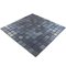 Mosaic Glass Tile by Vidrepur Glass Mosaic Deco Collection Recycled Glass Tile Mesh Backed Sheet in Stainless Steel