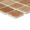 Mosaic Glass Tile by Vidrepur Glass Mosaic Nieblas Collection Recycled Glass Tile Mesh Backed Sheet in Fog Brown