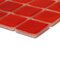 Mosaic Glass Tile by Vidrepur Glass Mosaic Deco Collection Recycled Glass Tile Mesh Backed Sheet in Intense Red
