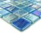 Mosaic Glass Tile by Vidrepur Glass - Mosaic Mixes Collection Recycled Glass Tile Mesh Backed Sheet in Cloud Mix
