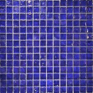 Aqua Mosaics - 1" x 1" Poured Mosaic in Cobalt