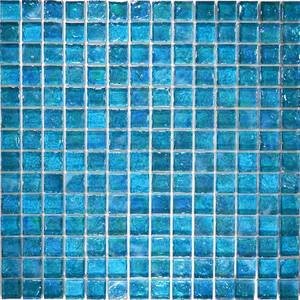 Aqua Mosaics - 1" x 1" Poured Mosaic in Turquoise