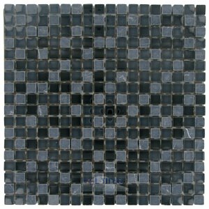 Stellar Tile - Tessera - 5/8" x 5/8" Glass & Stone Mosaic Tile in Bizanco