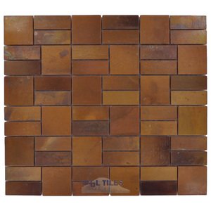 Stellar Copper Tile - Patina - Mosaic Copper Tile in Battery Park