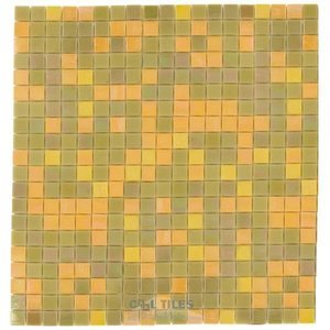 Vicenza Mosaico Glass Tiles USA- 5/8" Blends Film Faced Sheets in Compositae