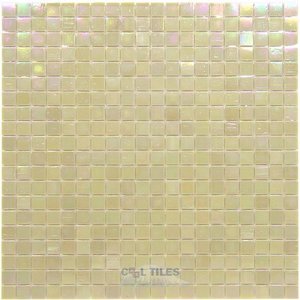 Vicenza Mosaico Glass Tiles USA - Phoenix 5/8" Glass Film-Faced Sheets in Tender Shell