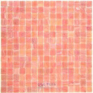 Vicenza Mosaico Glass Tiles USA - Spark 3/4" Glass Film-Faced Sheets in Rosalia