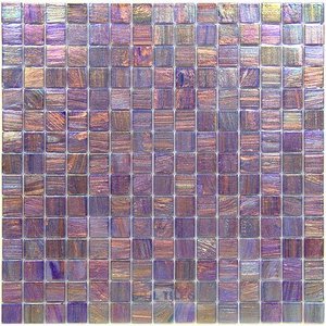 Vicenza Mosaico Glass Tiles USA - Iride 3/4" Glass Film-Faced Sheets in Sumptuous