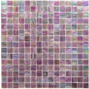 Vicenza Mosaico Glass Tiles USA - Iride 3/4" Glass Film-Faced Sheets in Royalty