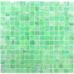 Vicenza Mosaico Glass Tiles USA - Iride 3/4" Glass Film-Faced Sheets in Spring Glow