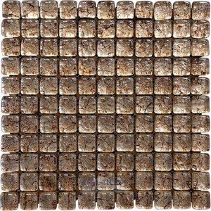 Illusion Glass Tile - Rock and Ice - 1" Mosaic Tile in Squared Up