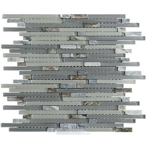 Illusion Glass Tile - North Shore - Glass and Stone Mosaic Tile in Shark Cove