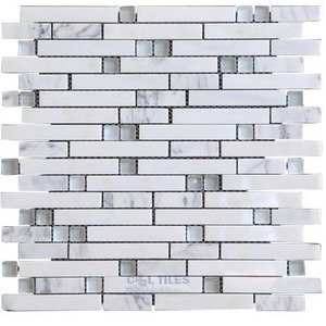 Illusion Glass Tile - Inspiration - Glass and Stone Mosaic Tile in Fossil
