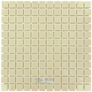 Vidrepur Glass Tiles - 1" x 1" Colors Recycled Glass Tile in Bone