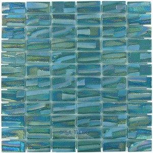 Vidrepur Glass Tiles - 1" x 2" Moon Recycled Glass Tile in Uranus
