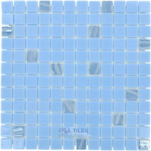 Vidrepur Glass Tiles - 1" x 1" Color + Recycled Glass Tile in Gemstone