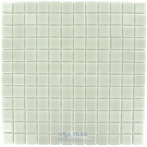 Mosaic Glass Tile by Vidrepur Glass Mosaic Deco Collection Recycled Glass Tile Mesh Backed Sheet in Pearl Silver