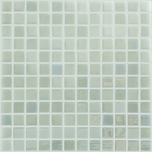 GLOW IN THE DARK Tile by Vidrepur Mesh Backed Sheet in Fire Glass 3 White