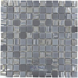 Vidrepur Glass Tiles - 1" x 1" Moon Blends Recycled Glass Tile in Shooting Star