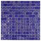 Distinctive Glass Tile - Mosaic Cobalt Blue Iridescent 12" x 12" Film Faced Sheet