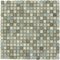 Distinctive Glass - Marble Mosaic 12" x 12" Mesh Backed Sheet in Gray Marble with Blue Rippled Glass