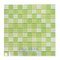 Distinctive Glass Tile - 1" Color Block Key Lime Pie 12" x 12" Mesh Backed Sheet