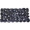 Natural Pebble Tile by Spa Tile - Polished Pebble Border Tile Mesh Backed Sheet in Black Pearl