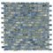 Stellar Tile - Rustica - 1/2" x 1" Porcelain Mosaic Tile in Neptune Blue
