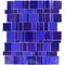 Vicenza Mosaico Glass Tiles USA - Freedom Handcut Glass Mesh Mounted Sheets In Azul