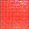 Vicenza Mosaico Glass Tiles USA - Phoenix 5/8" Glass Film-Faced Sheets in Scarlet Sun